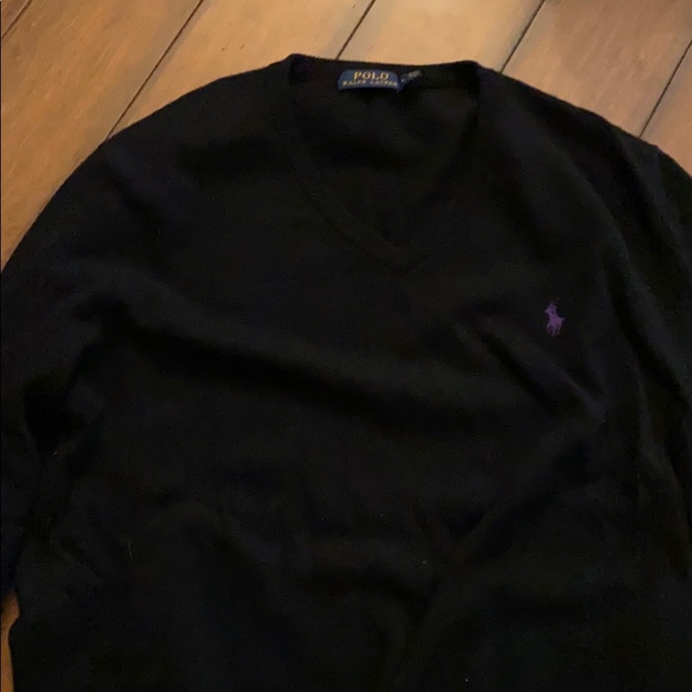 Polo V Neck wool sweater